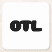 OTL Emoticon ~ Koreanischer Slang Rechteckiger Pappuntersetzer (Vorderseite)