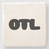 OTL Emoticon ~ Koreanischer Slang Steinuntersetzer (Vorderseite)