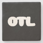 OTL Emoticon ~ Koreanischer Slang Steinuntersetzer (Vorderseite)