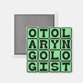 Otolaryngologe, Ohr-, Nase- und Throat-Doktor Magnet (Vorderseite/Rückseite)