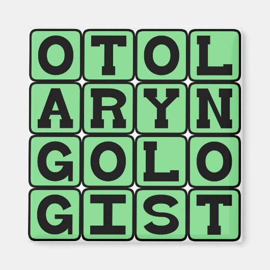 Otolaryngologe, Ohr-, Nase- und Throat-Doktor Magnet (Vorne)