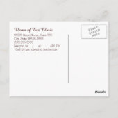 Otolaryngologie Ohrentests Erinnerung Postkarte (Rückseite)