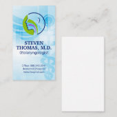 Otolaryngologin Doctor Visitenkarte (Vorne/Hinten)