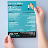 Otolaryngologin Otolaryngology Clinic Flyer (Hand)