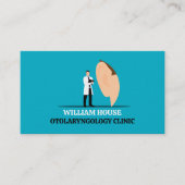 Otolaryngologin Otolaryngology Clinic Visitenkarte (Vorderseite)