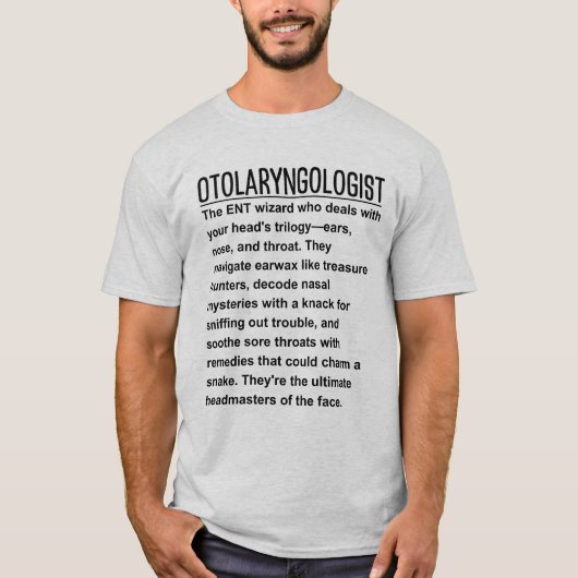Otolaryngologin T-Shirt (Vorderseite)