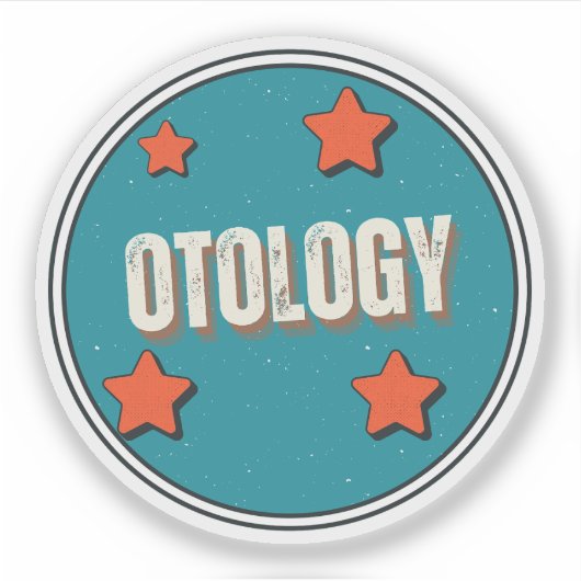 Otologie Aufkleber (Vorderseite)
