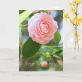 Otome-tsubaki: Camellia [Greeting Card] Karte (Gelbe Blume)