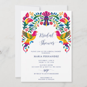 Otomi Birds Mexican Fiesta Brautparty Einladung