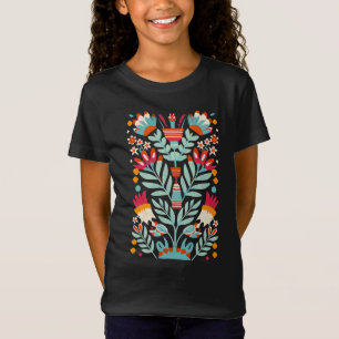 Otomi-Blume-Muster mexikanische Blumenart T-Shirt