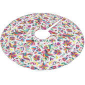 Otomi bunter Baumrock Polyester Weihnachtsbaumdecke (Schrägansicht)