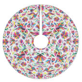 Otomi bunter Baumrock Polyester Weihnachtsbaumdecke (Vorderseite)