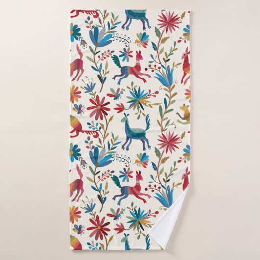 Otomi-Inspiriertes Design Badehandtuch (Badehandtuch)