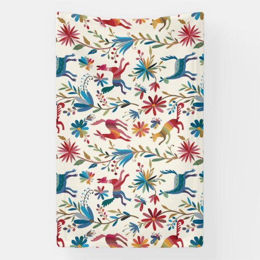 Otomi-Inspiriertes Design Banner (Vertikal)