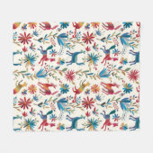 Otomi-Inspiriertes Design Fleecedecke (Vorderseite (Horizontal))