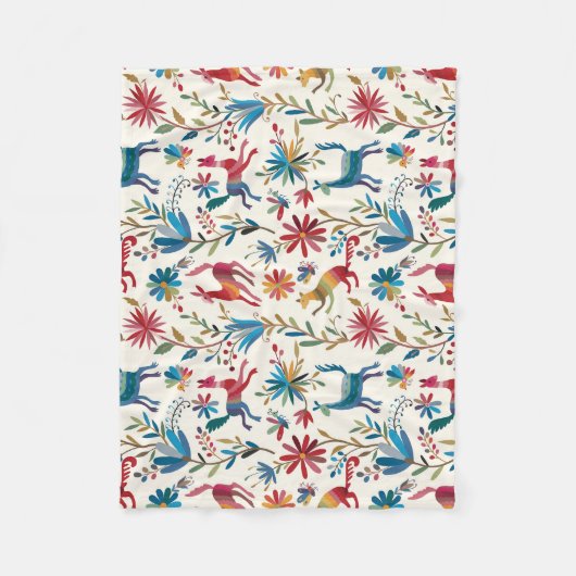 Otomi-Inspiriertes Design Fleecedecke (Vorderseite)