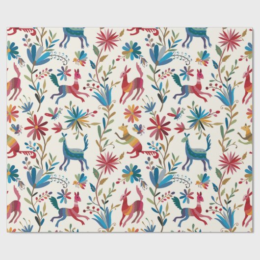 Otomi-Inspiriertes Design Geschenkpapier (Flach)