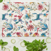 Otomi-Inspiriertes Design Geschirrtuch (Gefaltet)