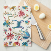 Otomi-Inspiriertes Design Geschirrtuch (Viertel Falte)