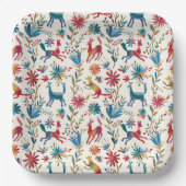 Otomi-Inspiriertes Design Pappteller (Vorderseite)