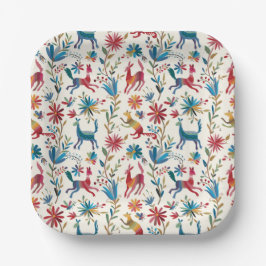 Otomi-Inspiriertes Design Pappteller