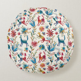 Otomi-Inspiriertes Design Rundes Kissen
