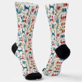 Otomi-Inspiriertes Design Socken (Gewinkelt)