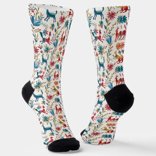Otomi-Inspiriertes Design Socken (Gewinkelt)