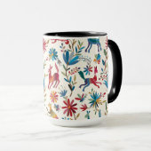 Otomi-Inspiriertes Design Tasse (VorderseiteRechts)
