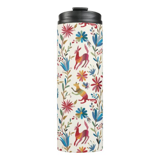 Otomi-Inspiriertes Design Thermosbecher (Vorderseite)