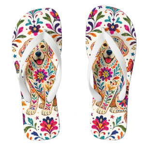 Otomi Kunst Hund Badesandalen