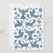 Otomi, MEXIKA, BLAU, BLUME, VÖGELANKÜNDIGUNG Ankündigung (Rückseite)