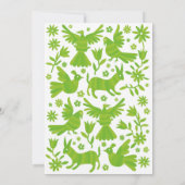 OTOMI, MEXIKA, GRÜNE, BLUME UND VÖGEL ANKÜNDIGUNG (Rückseite)