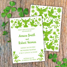 OTOMI, MEXIKA, GRÜNE, BLUME UND VÖGEL ANKÜNDIGUNG