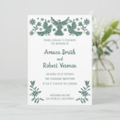 Otomi, MEXIKAN, GRÜNE, BLUME, VÖGELANKÜNDIGUNG Ankündigung (Stehend Vorderseite)