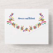 Otomi-Mexikanerin All In One Einladung (Rückseite)