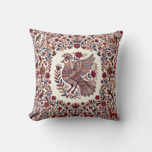 Otomi Stickereimuster Dorf Kissen