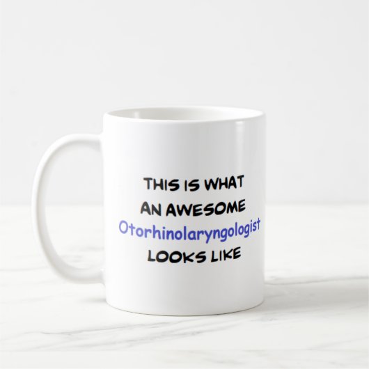 Otorhinolaryngologin, phantastisch kaffeetasse (Links)