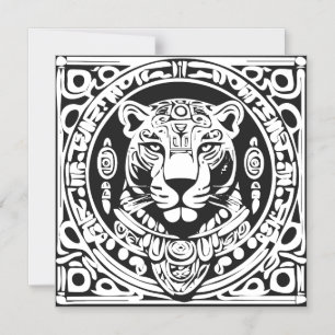 OTORONGO   Alter Jaguar-Stil der Mayas und Inkas  Magneteinladung