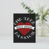 OTP: Bass Drum Postkarte (Stehend Vorderseite)