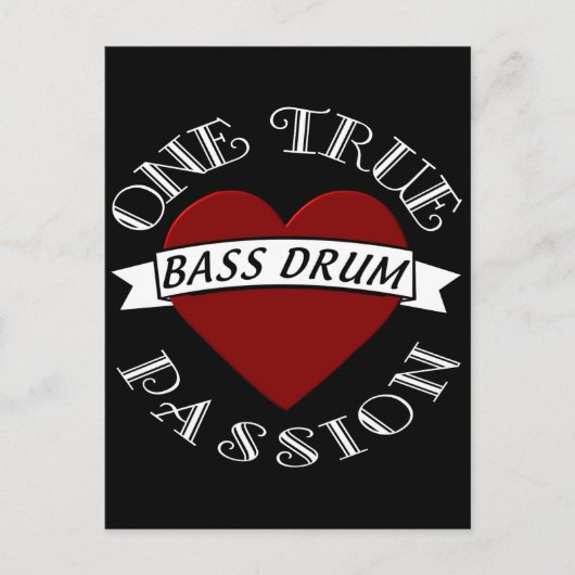 OTP: Bass Drum Postkarte (Vorderseite)