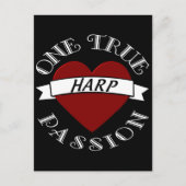 OTP: Harfe Postkarte (Vorderseite)