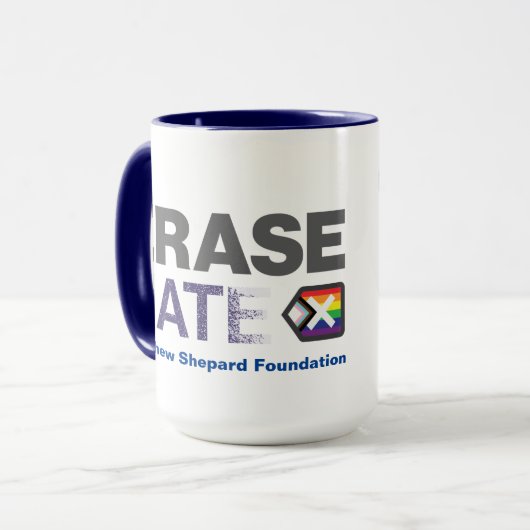 OTP Matthew Schäfer Foundation Erase Hate 15 oz Tasse (Vorderseite Links)