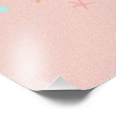 Otpaar mit Herz-Pink-Pfirsichpfirsich glückliches  Fotodruck (Ecke)