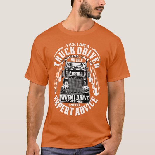 OTR Truck Semi Fahrer Expertenberatung Funny T-Shirt (Vorderseite)