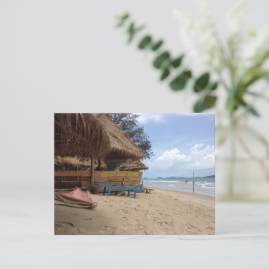 Otres Beach Postkarte (Stehend Vorderseite)