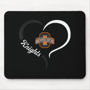 Otsego Knights Logo Halbherz Slogan Hs Mousepad