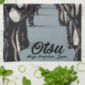 Otsu, japan, Blossom Geschirrtuch (Gefaltet)