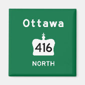 Ottawa 416 magnet (Vorne)
