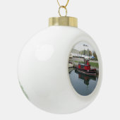 Ottawa-Ball oder Schneeflocke Keramik Kugel-Ornament (Links)
